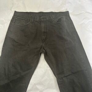 Levis 505 Mens Jeans‎ W38 L30 Dark Gray Black Straight Fit Denim White Tab